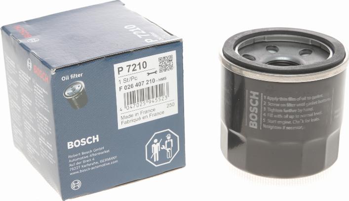 BOSCH F 026 407 210 - Oil Filter autospares.lv