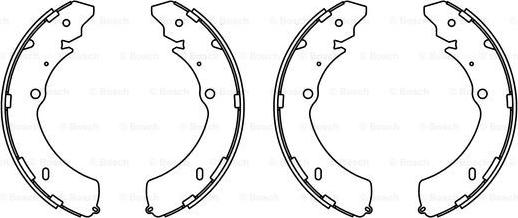 BOSCH F 026 008 020 - Brake Shoe Set autospares.lv