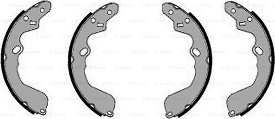 BOSCH F 026 008 028 - Brake Shoe Set autospares.lv