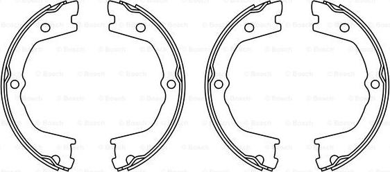 BOSCH F 026 008 022 - Brake Shoe Set, parking brake autospares.lv