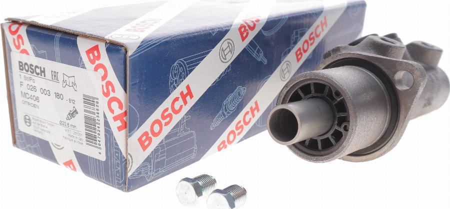 BOSCH F 026 003 180 - Brake Master Cylinder autospares.lv