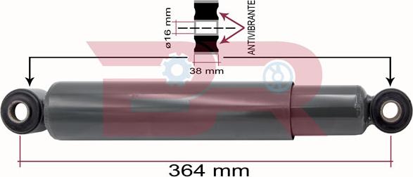 BOTTO RICAMBI BRCA5776 - Shock Absorber autospares.lv