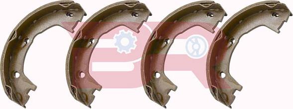 BOTTO RICAMBI BRFR2568 - Brake Shoe Set, parking brake autospares.lv