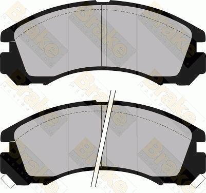 Brake Engineering PA945 - Brake Pad Set, disc brake autospares.lv