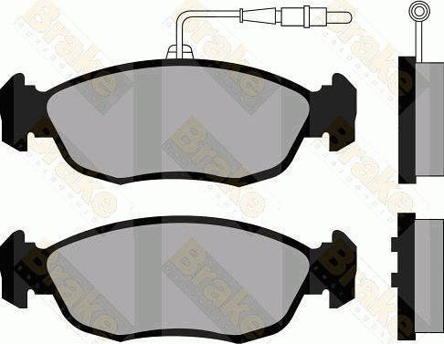 Brake Engineering PA975 - Brake Pad Set, disc brake autospares.lv