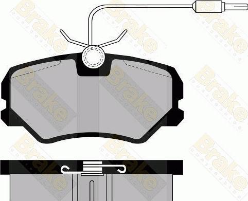 Brake Engineering PA493 - Brake Pad Set, disc brake autospares.lv