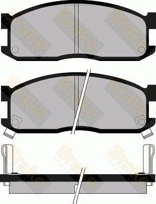 Brake Engineering PA468 - Brake Pad Set, disc brake autospares.lv