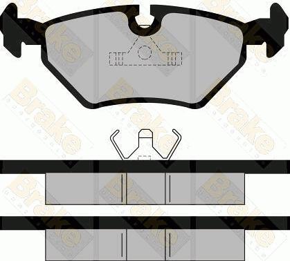 Brake Engineering PA484 - Brake Pad Set, disc brake autospares.lv