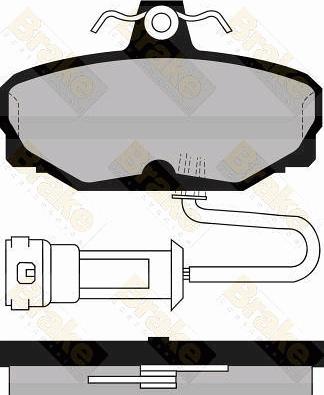 Brake Engineering PA486 - Brake Pad Set, disc brake autospares.lv