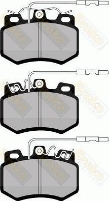 Brake Engineering PA439 - Brake Pad Set, disc brake autospares.lv