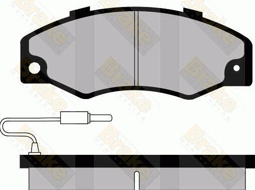 Brake Engineering PA436 - Brake Pad Set, disc brake autospares.lv