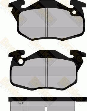 Brake Engineering PA437 - Brake Pad Set, disc brake autospares.lv