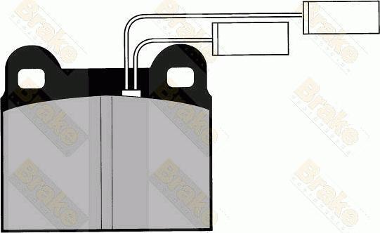 Brake Engineering PA425 - Brake Pad Set, disc brake autospares.lv