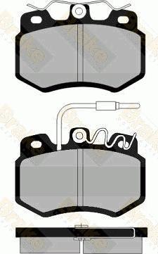 Brake Engineering PA472 - Brake Pad Set, disc brake autospares.lv