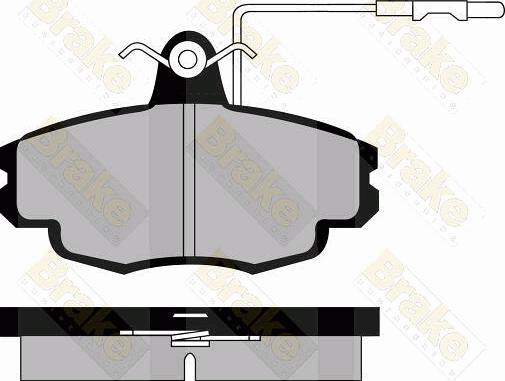 Brake Engineering PA591 - Brake Pad Set, disc brake autospares.lv