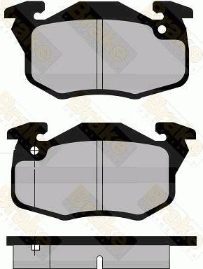 Brake Engineering PA592 - Brake Pad Set, disc brake autospares.lv