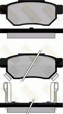 Brake Engineering PA545 - Brake Pad Set, disc brake autospares.lv