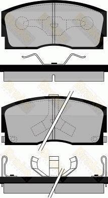 Brake Engineering PA546 - Brake Pad Set, disc brake autospares.lv