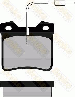 Brake Engineering PA569 - Brake Pad Set, disc brake autospares.lv