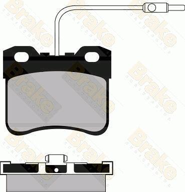 Brake Engineering PA561 - Brake Pad Set, disc brake autospares.lv