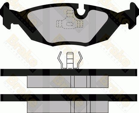 Brake Engineering PA501 - Brake Pad Set, disc brake autospares.lv