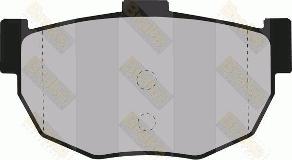 Brake Engineering PA587 - Brake Pad Set, disc brake autospares.lv