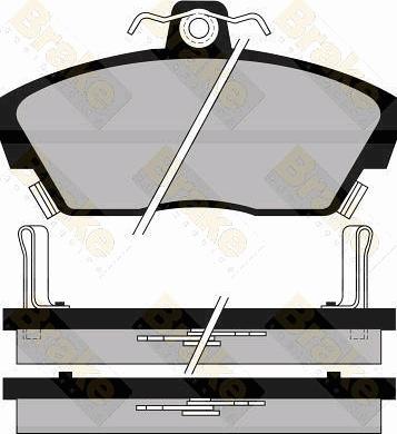 Brake Engineering PA539 - Brake Pad Set, disc brake autospares.lv