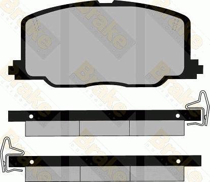 Brake Engineering PA535 - Brake Pad Set, disc brake autospares.lv