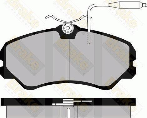 Brake Engineering PA520 - Brake Pad Set, disc brake autospares.lv