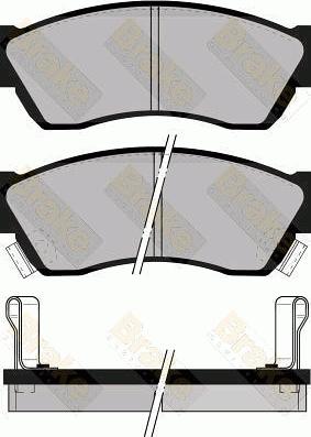 Brake Engineering PA576 - Brake Pad Set, disc brake autospares.lv