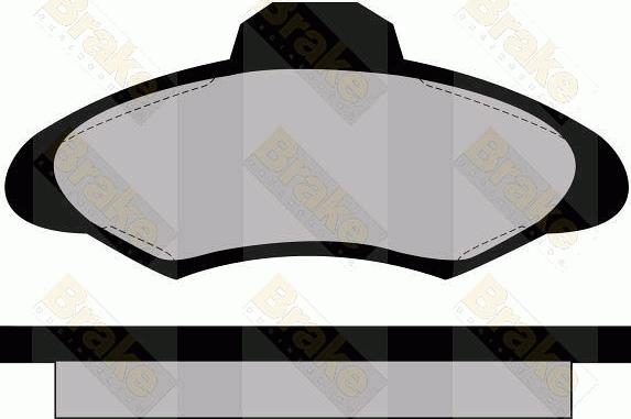 Brake Engineering PA573 - Brake Pad Set, disc brake autospares.lv