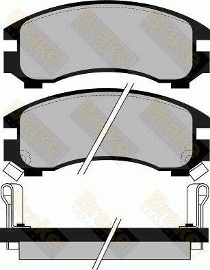 DJ Parts BP1461 - Brake Pad Set, disc brake autospares.lv