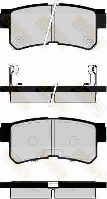 Brake Engineering PA1494 - Brake Pad Set, disc brake autospares.lv