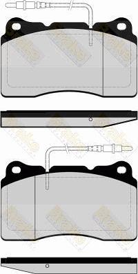 Brake Engineering PA1491 - Brake Pad Set, disc brake autospares.lv