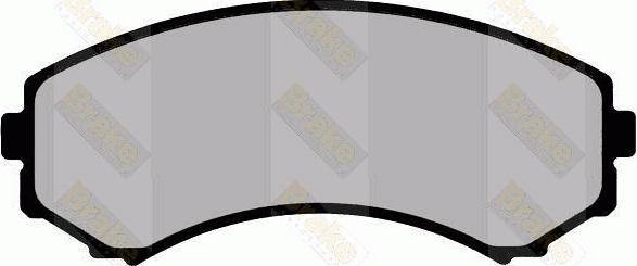 Brake Engineering PA1440 - Brake Pad Set, disc brake autospares.lv