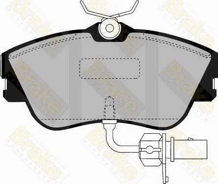 Brake Engineering PA1455 - Brake Pad Set, disc brake autospares.lv