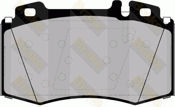 Brake Engineering PA1453 - Brake Pad Set, disc brake autospares.lv