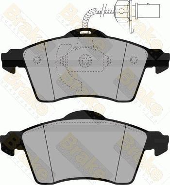 Brake Engineering PA1464 - Brake Pad Set, disc brake autospares.lv