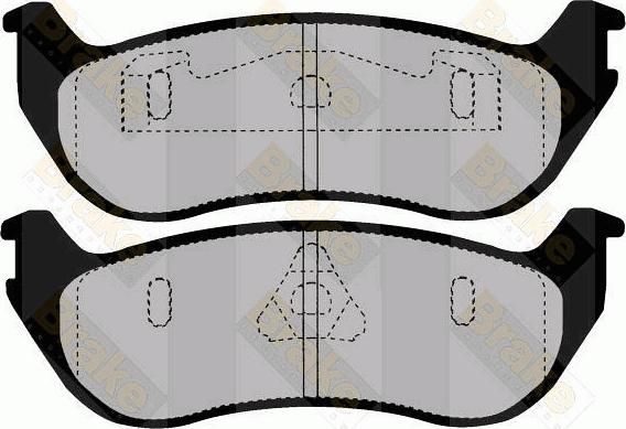 Brake Engineering PA1467 - Brake Pad Set, disc brake autospares.lv