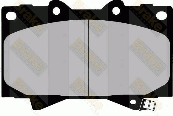 Brake Engineering PA1409 - Brake Pad Set, disc brake autospares.lv