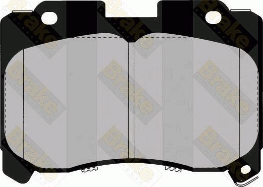 Brake Engineering PA1406 - Brake Pad Set, disc brake autospares.lv