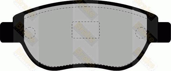 Brake Engineering PA1419 - Brake Pad Set, disc brake autospares.lv