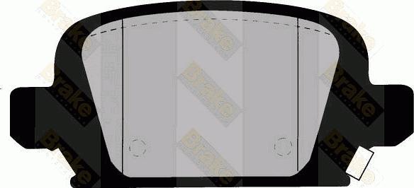 Brake Engineering PA1416 - Brake Pad Set, disc brake autospares.lv