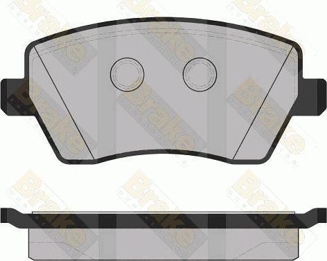 Brake Engineering PA1435 - Brake Pad Set, disc brake autospares.lv