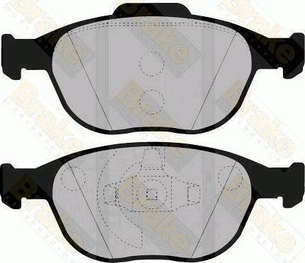 Brake Engineering PA1426 - Brake Pad Set, disc brake autospares.lv