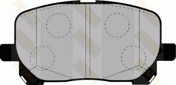 Brake Engineering PA1422 - Brake Pad Set, disc brake autospares.lv