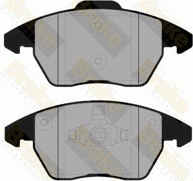 Brake Engineering PA1595 - Brake Pad Set, disc brake autospares.lv