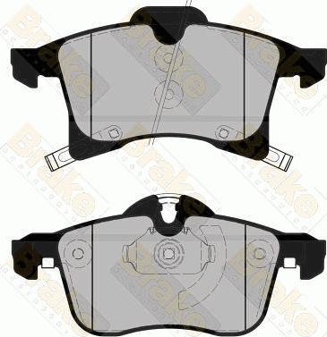 Brake Engineering PA1593 - Brake Pad Set, disc brake autospares.lv