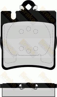 Brake Engineering PA1553 - Brake Pad Set, disc brake autospares.lv