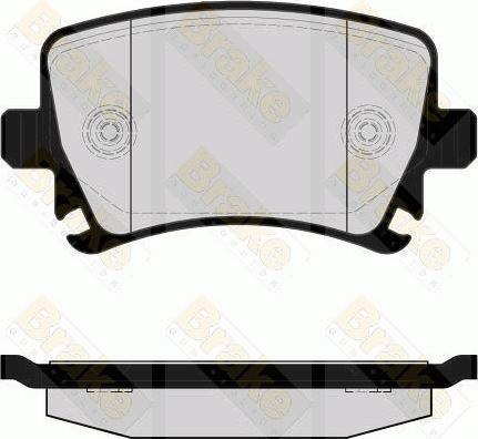 Brake Engineering PA1560 - Brake Pad Set, disc brake autospares.lv